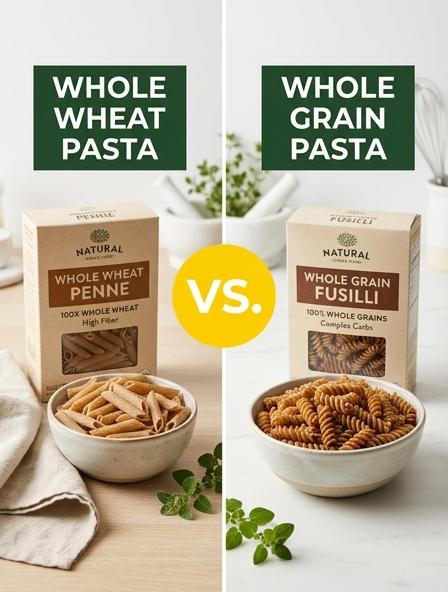 Whole Wheat Pasta vs Whole Grain Pasta: Which is Best for Nutrition, Texture, and Digestive Satiety?